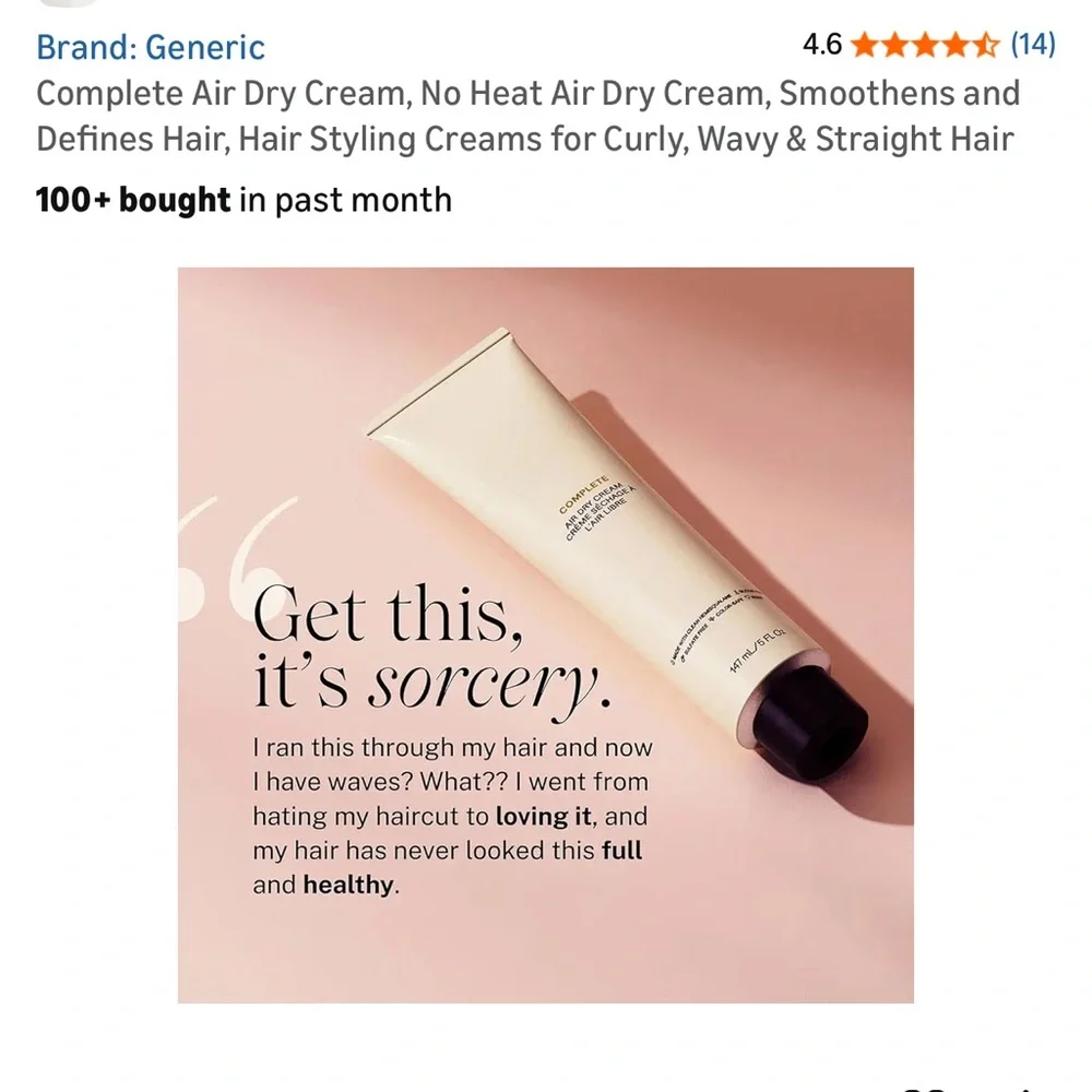 Complete Air Dry Cream, No Heat Air Dry Cream - Picture 4 of 8